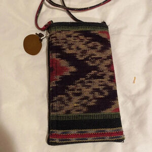 Small fabric S initial Side bag crossbody bag wallet light weight